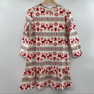 Hanna Andersson Dear Deer Night Gown size 150/12